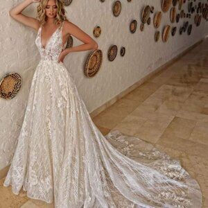 Ezoani/NILE/Color Beige, Wedding Gown